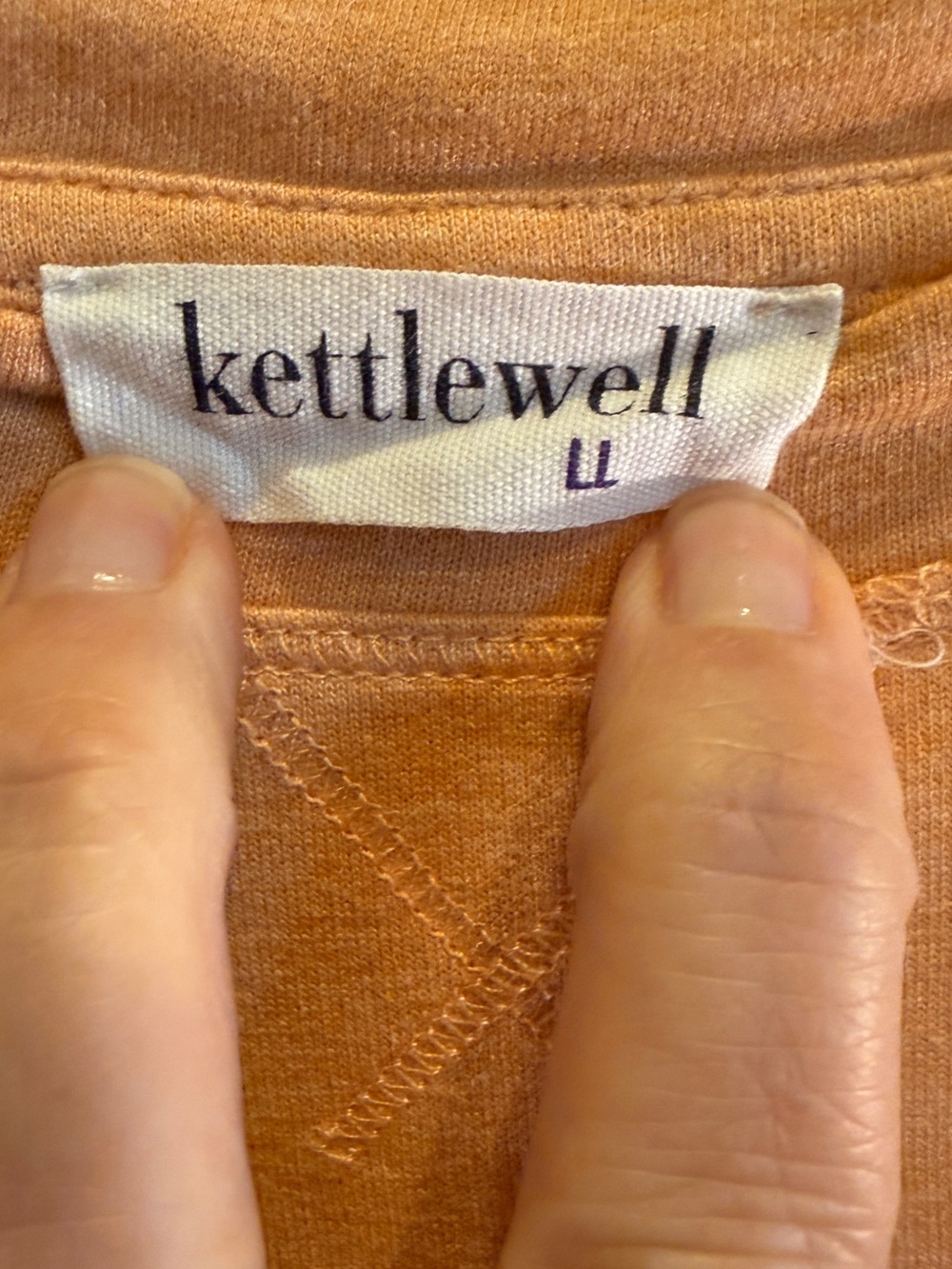 Kettlewell Colours Woman’s Relaxed Peach Casual Crewneck Pullover Sweatshirt L - Picture 7 of 11